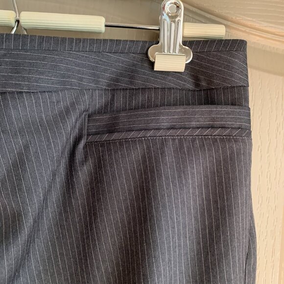 wool trowsers pinstripe // classic minimalist corporatecore - Picture 5 of 10